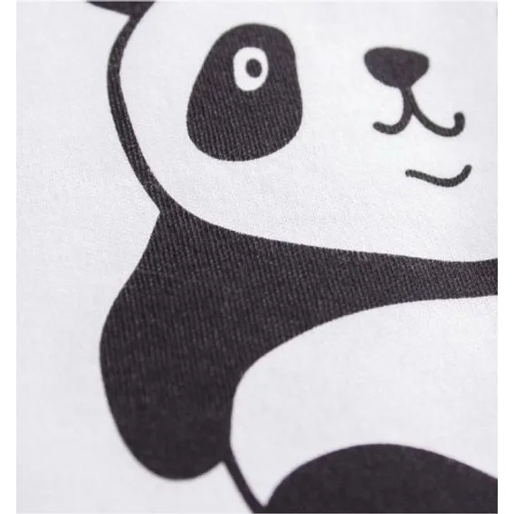 NINI Body dlouhý rukáv Panda BÍLÉ (obrázek 4)