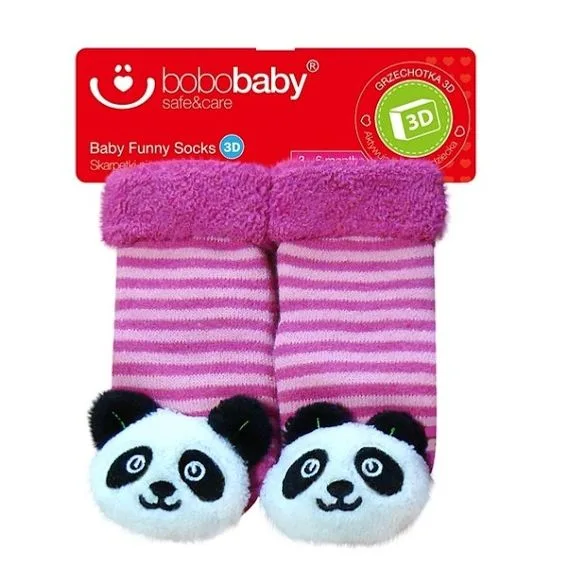 Bobobaby Chrastící ponožky PANDA růžové pruhované
Kliknutím zobrazíte detail obrázku.